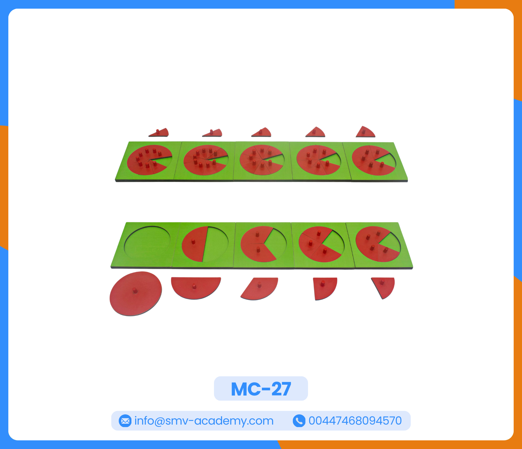 كسور الدائرة - Wooden Circle Fractions